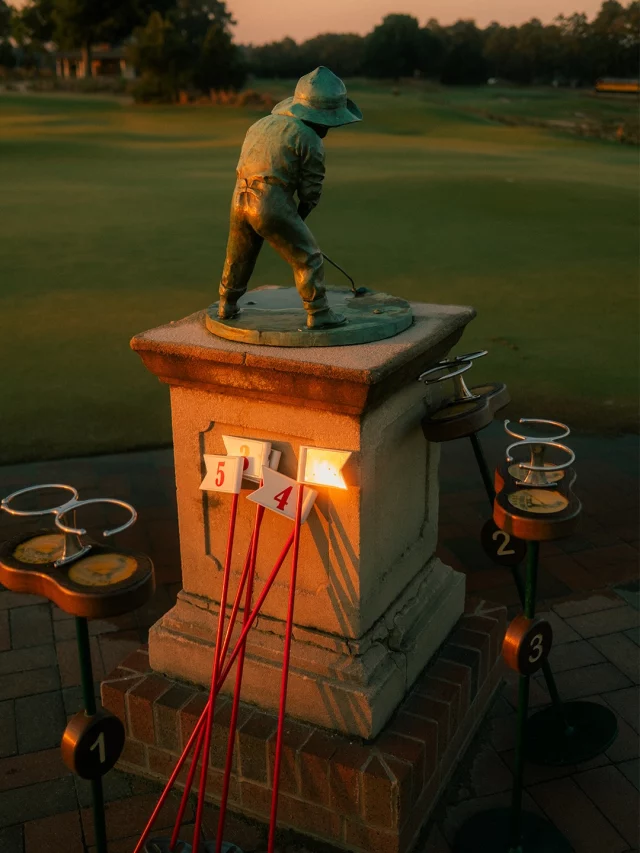 A sunrise around the clubhouse • Shot on Fujifilm